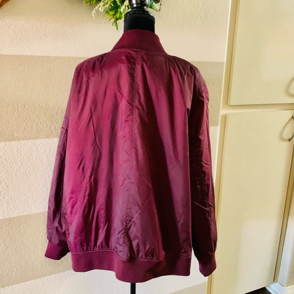 Roaman’s maroon bomber Jacket 26/28 - Picture 3 of 3